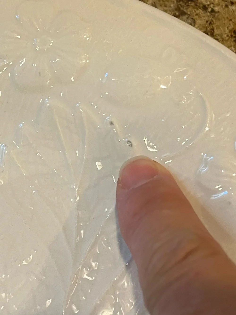 Burleigh Davenport dinner plates, White Embossed Leaf Pattern set of 2
